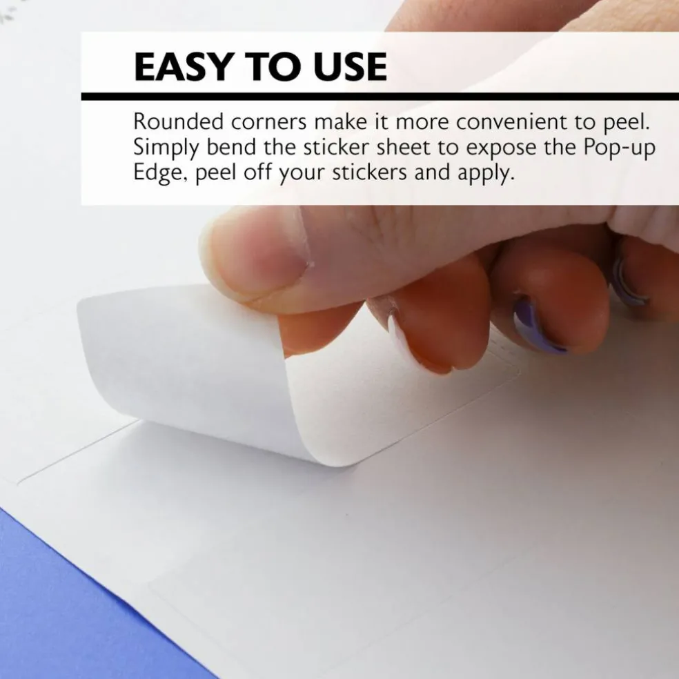 BAZIC Mailing Labels, White, 2-5/8" x 1", 300 Count