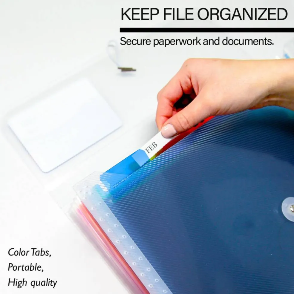 BAZIC 7-Pocket Expanding File, A4 / Letter Size
