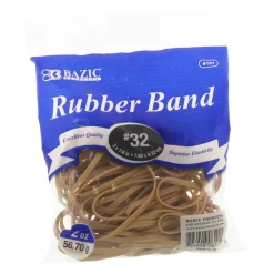 BAZIC #32 Rubber Bands, 2 oz, for Bundling Office Home