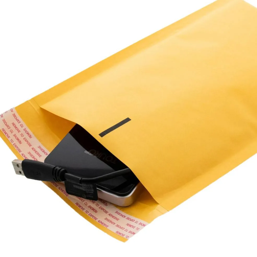 BAZIC Self-Seal Bubble Mailers (#000) 4" X 7.25" (5/Pack)