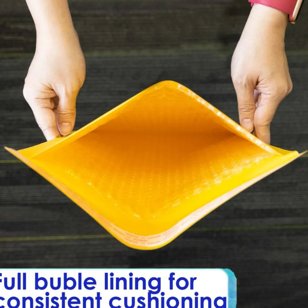 BAZIC Self-Seal Bubble Mailers (#000) 4" X 7.25" (5/Pack)
