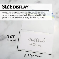 BAZIC #6 3/4 Self-Seal Security Envelope (80/Pack)