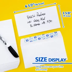 BAZIC #6 3/4 Self-Seal White Envelope (100/Pack)