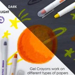 BAZIC Silky Gel Crayons 6 Color