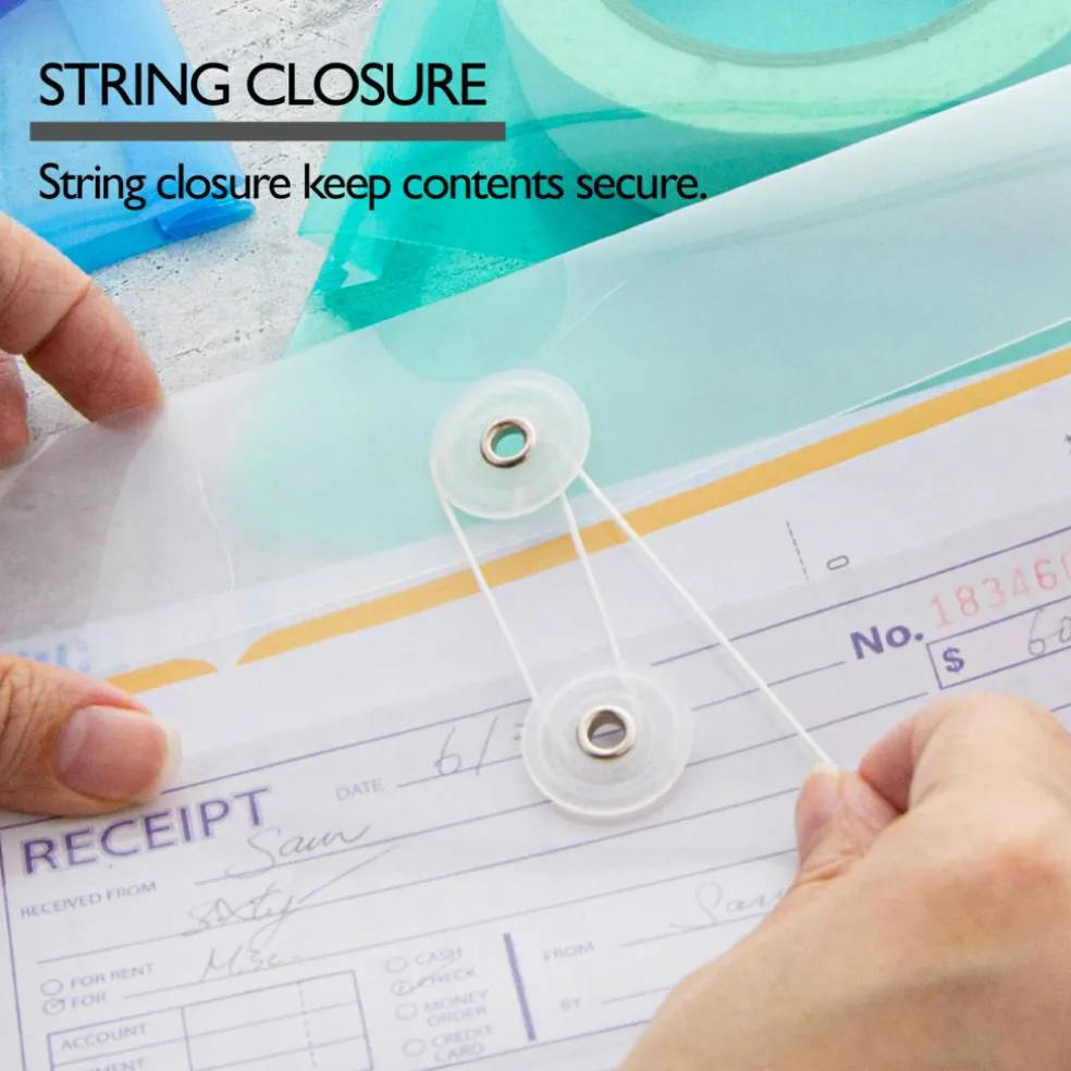 BAZIC String Envelope A4/Letter Size Side Loading