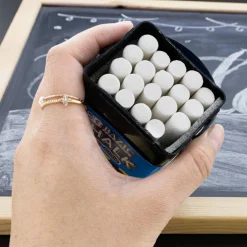 BAZIC White Dustless Chalk, 20 Sticks, Standard Chalk Sticks, for Sidewalk Art, Chalkboards, Kids Outdoor Play