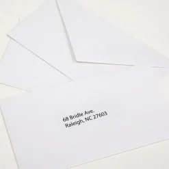 BAZIC #6 3/4 White Envelopes, Gummed, 100 Count, Plain-Face Paper
