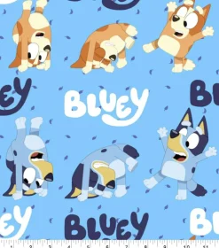 BBC® Turning Bluey Fleece Fabric