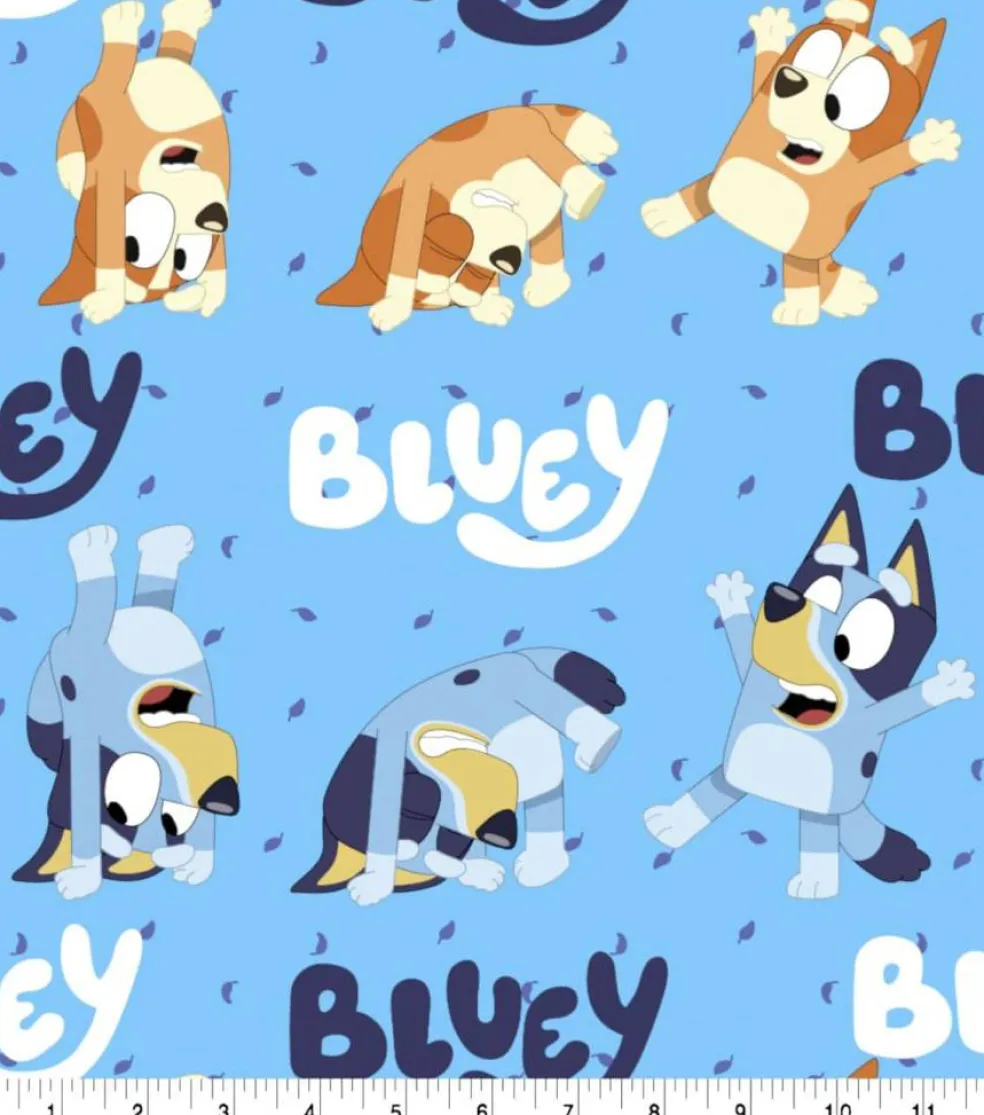 BBC® Turning Bluey Fleece Fabric
