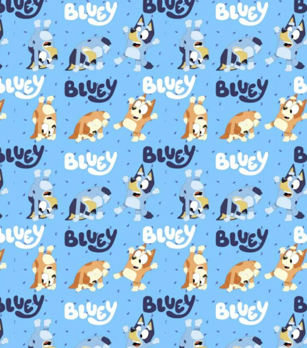 BBC® Turning Bluey Fleece Fabric