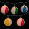 Beach Ball Patio Light with Green Wire Set