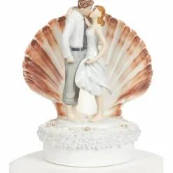 Beach Get Away Shell Wedding Cake Topper