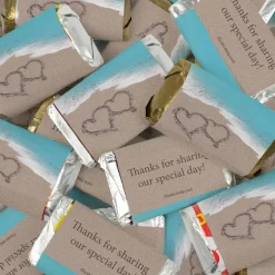 Beach Wedding Candy Party Favors Hershey's Miniatures Chocolate