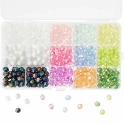 Bead Landing™ Faceted Aurora Borealis Crafting Beads Box