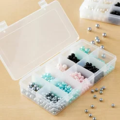 Bead Storage Box with Adjustable Compartments by Bead Landing™