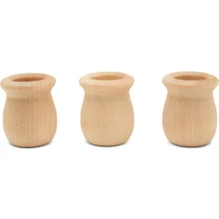 Bean Pot Candle Cups Multiple Sizes Available, Unfinished for Crafts | Woodpeckers