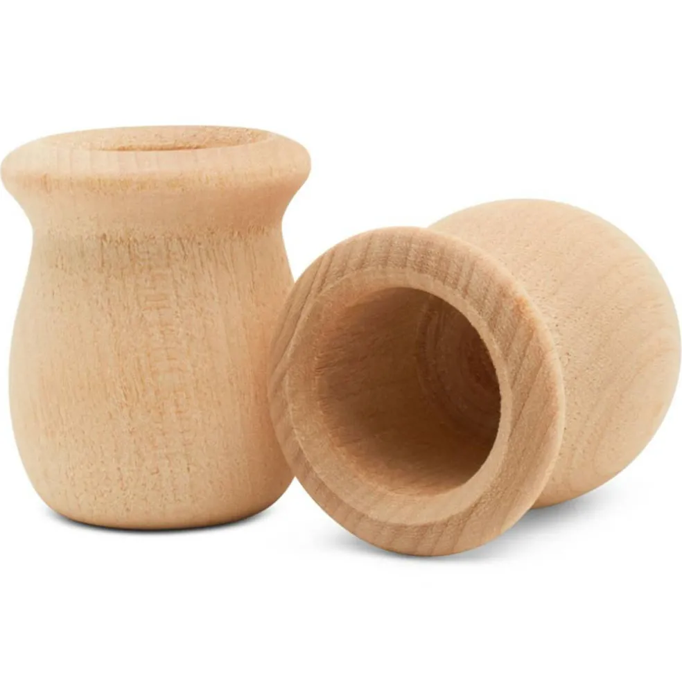 Bean Pot Candle Cups Multiple Sizes Available, Unfinished for Crafts | Woodpeckers