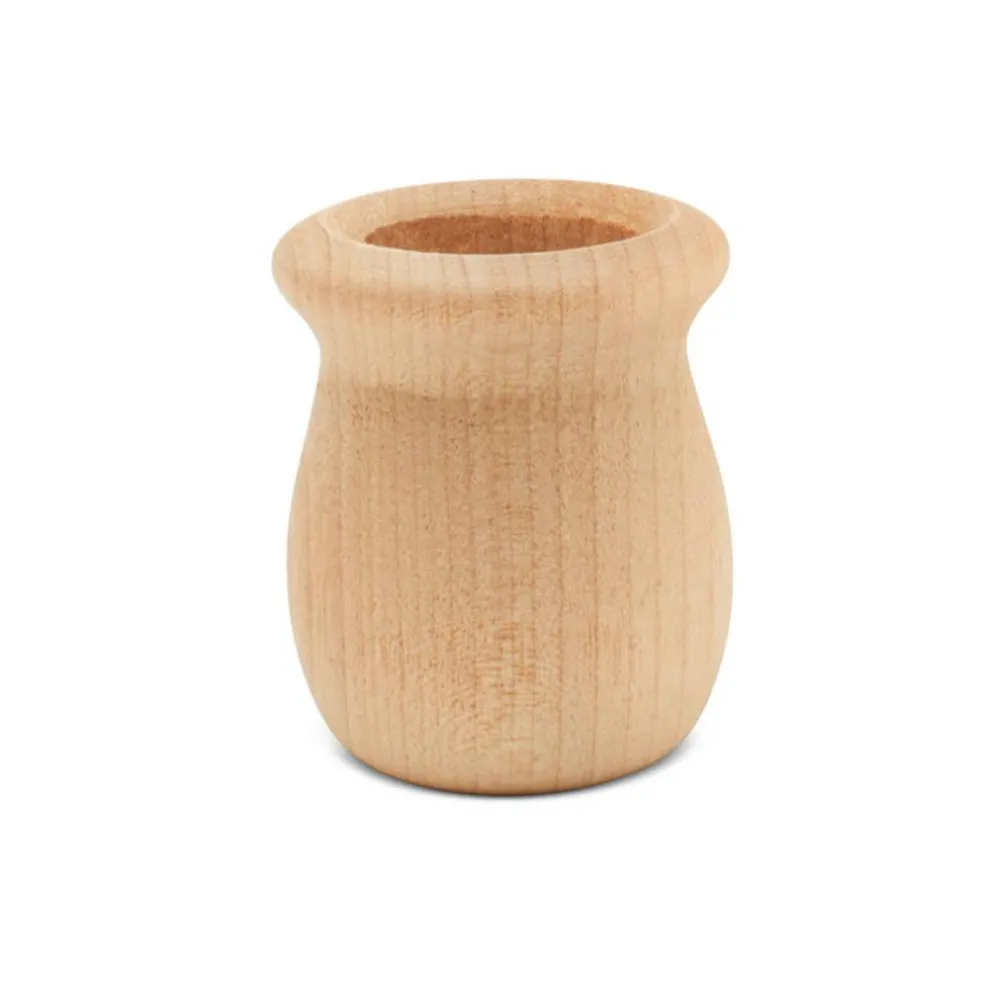 Bean Pot Candle Cups Multiple Sizes Available, Unfinished for Crafts | Woodpeckers