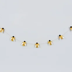 5' Bee felt garland