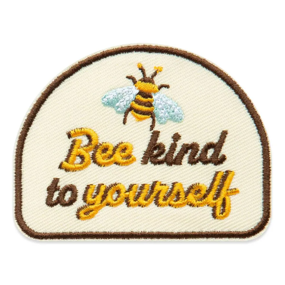Bee Kind To Yourself Embroidered Iron-On & Adhesive Patch by Make Market®
