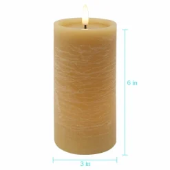 Beeswax LED Wax Pillar Candle by Ashland®