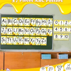 Bee Themed ABC Poster Classroom Wall Alphabet