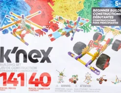 Beginner 40 Model Building Set - 141 Parts - Ages 5 & Up - Creative Building Toy, Multi, 141 K'NEX Parts and Pieces,Includes Instruction Booklet