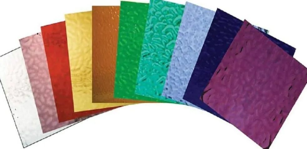 Beginner Stained Glass Sheets - Stained Glass and Mosaic Works(8"x8"- 8 sheets)