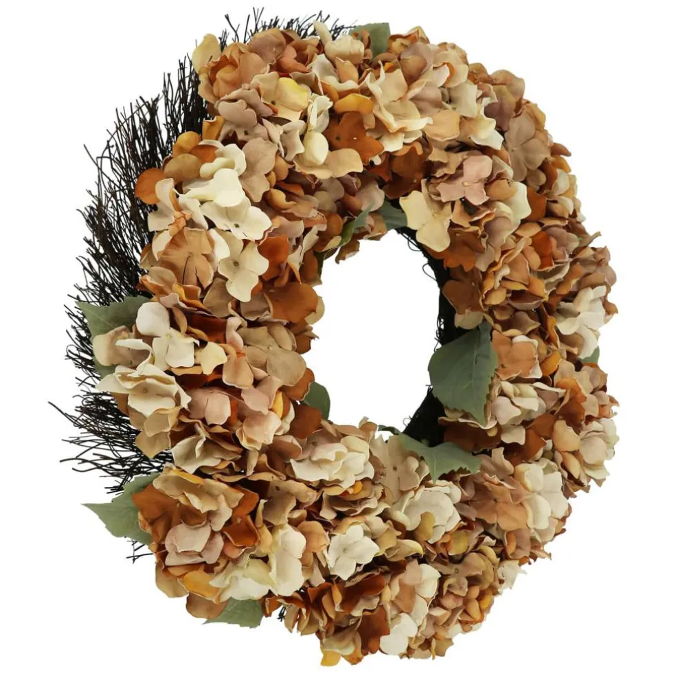 22" Beige Hydrangea Wreath by Ashland®
