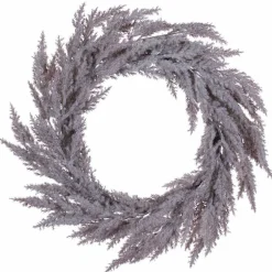24" Beige Pampas Grass Wreath