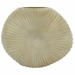 9.5" Beige Shell Ceramic Vase by Ashland®