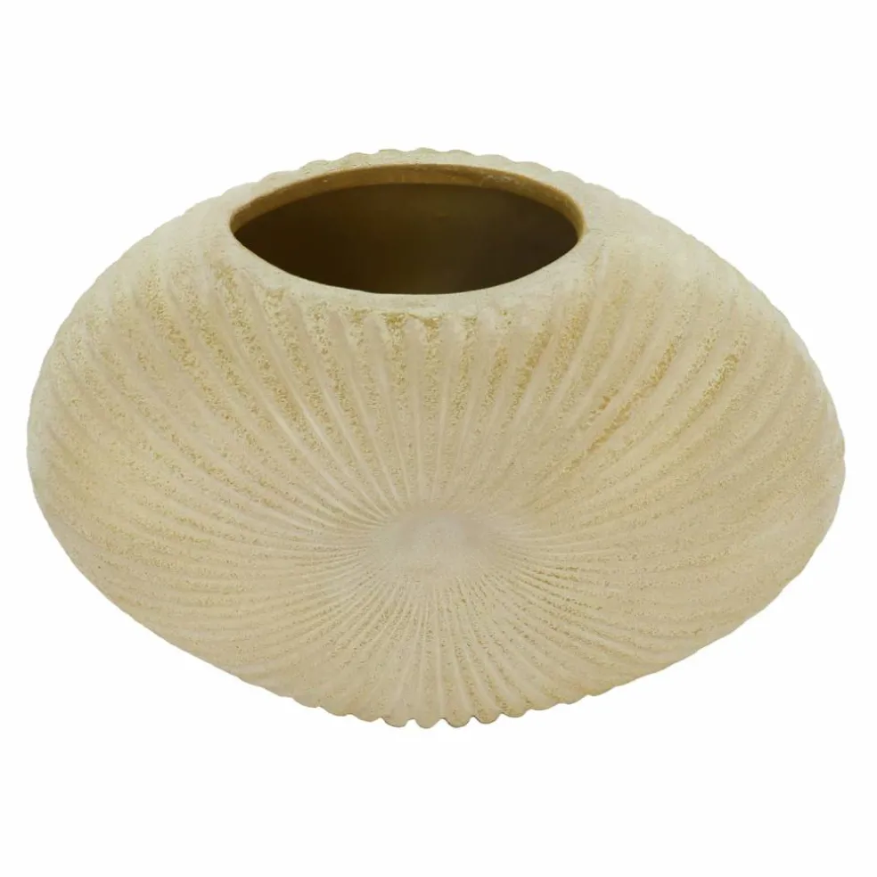 9.5" Beige Shell Ceramic Vase by Ashland®