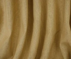 Beige Solid Linen Woven Shirting Fabric By the Yard