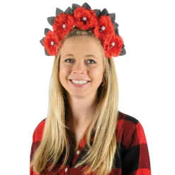 Beistle Adult Red Day of the Dead Floral Headband