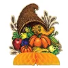 Beistle 8.5" Cornucopia Centerpieces, 3ct.