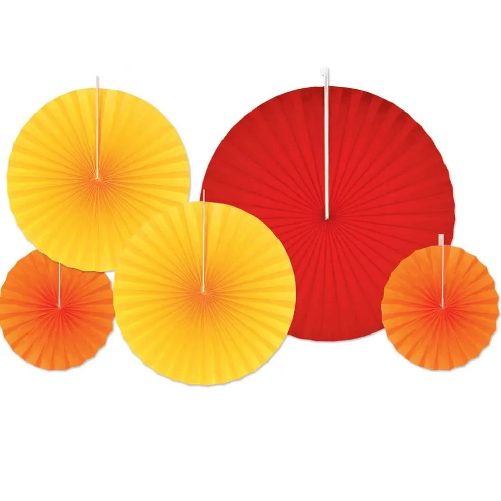 Beistle Fall Accordion Paper Fans, 10ct.