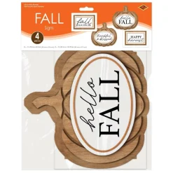 Beistle Fall Signs, 4ct.