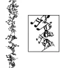 Beistle 25ft. Black Gleam 'N Flex Musical Notes Garlands, 2ct.