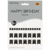 Beistle 8ft. Black, Gold & Silver Happy Birthday Streamer