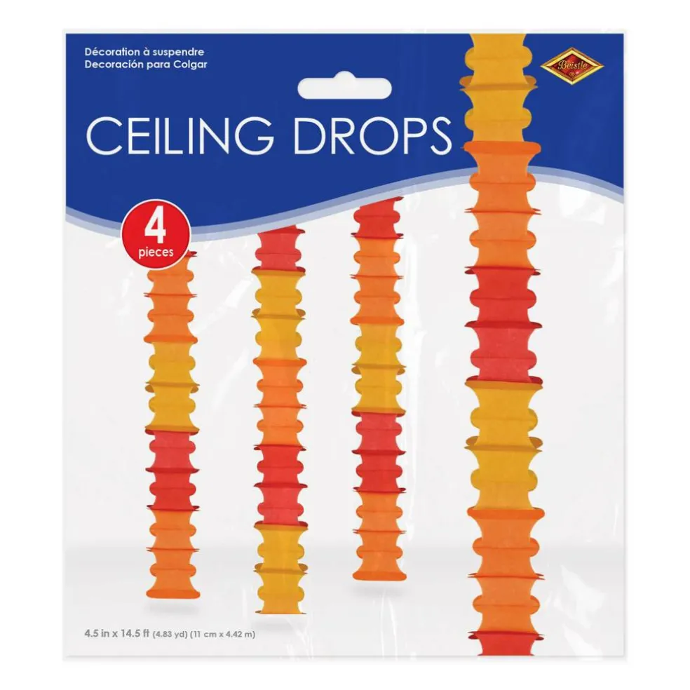 Beistle 14.5ft. Golden Yellow, Orange & Red Ceiling Drops, 4ct.