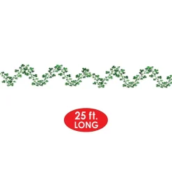 Beistle 25ft. Green Gleam 'N Flex Shamrock Garlands, 2ct.