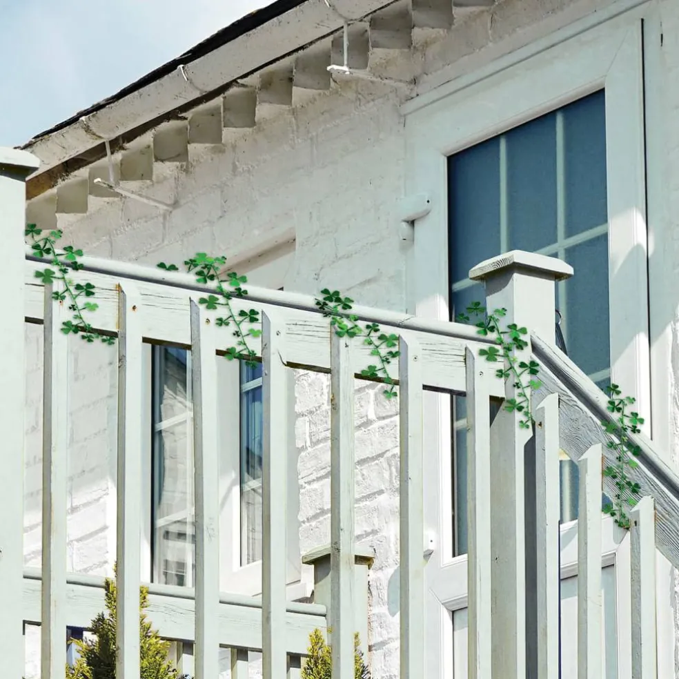 Beistle 25ft. Green Gleam 'N Flex Shamrock Garlands, 2ct.