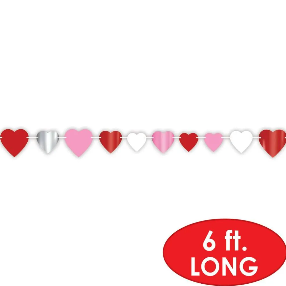 Beistle 6ft. Heart Streamer