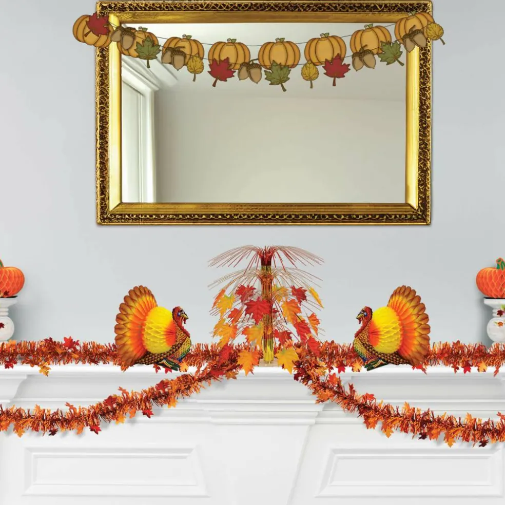 Beistle 12ft. Metallic Autumn Leaf Garlands, 2ct.