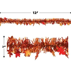 Beistle 12ft. Metallic Autumn Leaf Garlands, 2ct.