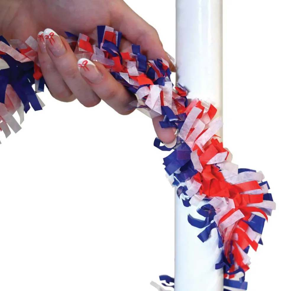 Beistle 25ft. Red, White & Blue Tissue Festooning Garlands, 2ct.