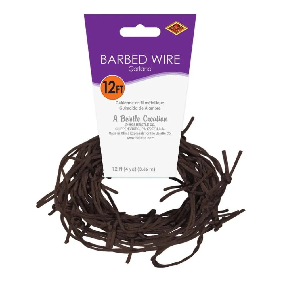Beistle 12ft. Rusty Barbed Wire Garland