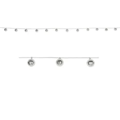 Beistle 6.5ft. Silver Disco Ball Garland
