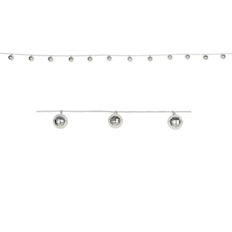 Beistle 6.5ft. Silver Disco Ball Garland