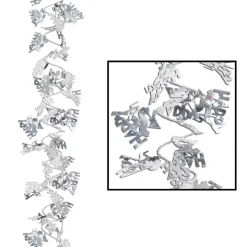 Beistle 25ft. Silver Gleam 'N Flex Happy 25th Garlands, 2ct.